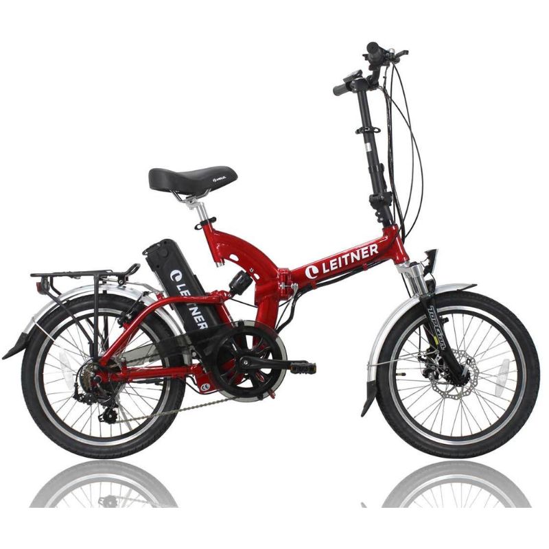 Leitner SuperT Electric Bike 20" Duel Suspension Folding Bike Blue or Red
